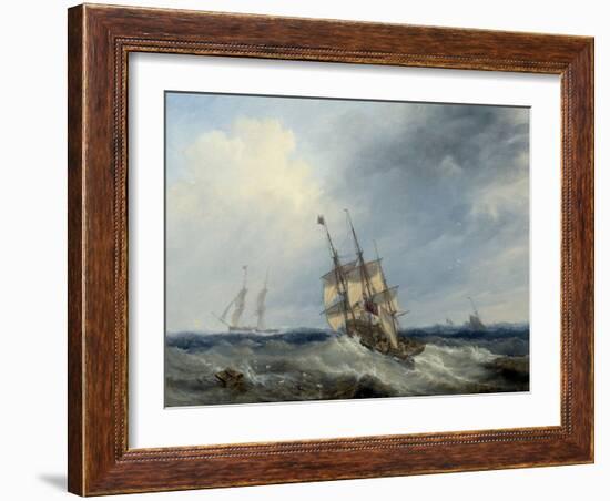 A Blustery Day, 1844-John Wilson Carmichael-Framed Giclee Print