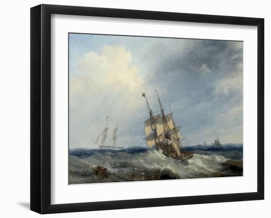 A Blustery Day, 1844-John Wilson Carmichael-Framed Giclee Print