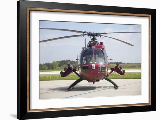 A Bo 105PAH Helicopter of the German Army Regiment 26-null-Framed Photographic Print