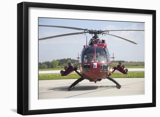 A Bo 105PAH Helicopter of the German Army Regiment 26-null-Framed Photographic Print