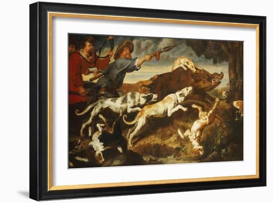 A Boar Hunt-Frans Snyders-Framed Giclee Print