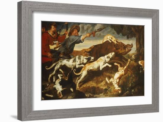 A Boar Hunt-Frans Snyders-Framed Giclee Print