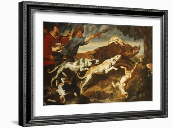 A Boar Hunt-Frans Snyders-Framed Giclee Print