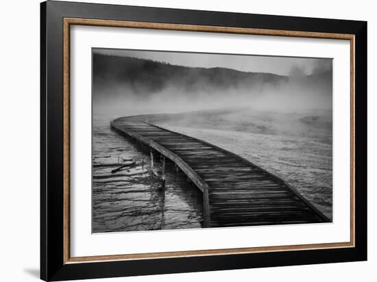 A Boardwalk Winds Through Biscuit Basin, Yellowstone National Park-Bryan Jolley-Framed Photographic Print