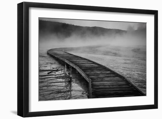 A Boardwalk Winds Through Biscuit Basin, Yellowstone National Park-Bryan Jolley-Framed Photographic Print