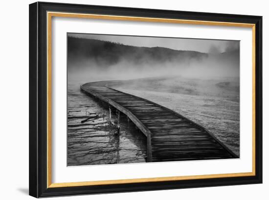 A Boardwalk Winds Through Biscuit Basin, Yellowstone National Park-Bryan Jolley-Framed Photographic Print