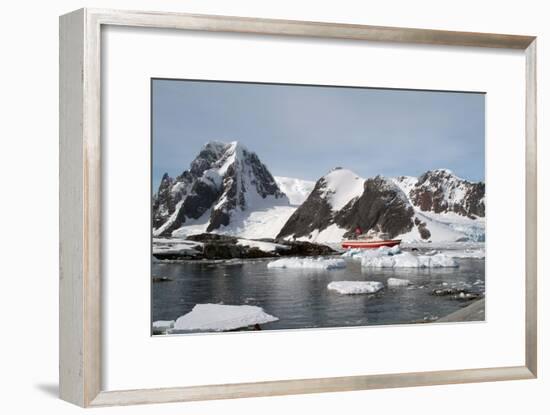 A boat in Antarctica-Natalie Tepper-Framed Photo