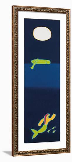 A Boat Lost In The Ocean (After Ravel)-Cristina Rodriguez-Framed Giclee Print