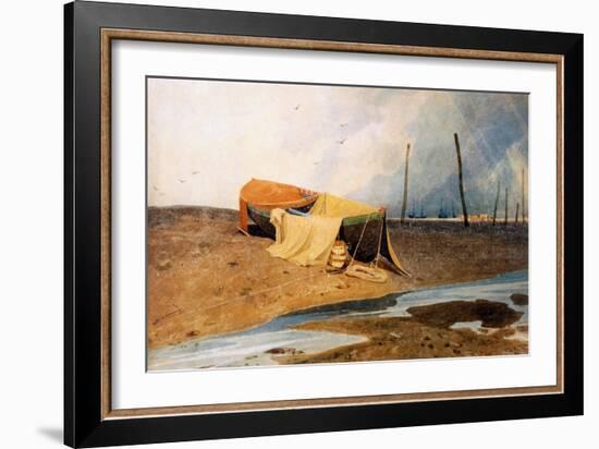 A Boat on the Beach-John Sell Cotman-Framed Giclee Print