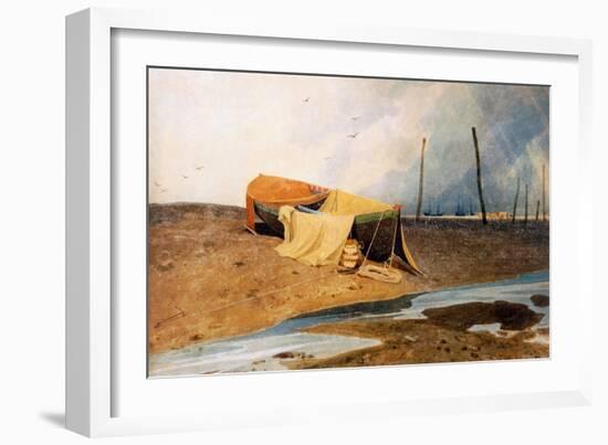 A Boat on the Beach-John Sell Cotman-Framed Giclee Print