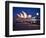 A Boat Passes by the Sydney Opera House, UNESCO World Heritage Site, During Blue Hour-Jim Nix-Framed Photographic Print