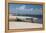 A Boat Sits on Rio Preguicas River Bank Near Lencois Maranhenses National Park-Alex Saberi-Framed Premier Image Canvas