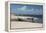 A Boat Sits on Rio Preguicas River Bank Near Lencois Maranhenses National Park-Alex Saberi-Framed Premier Image Canvas