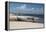 A Boat Sits on Rio Preguicas River Bank Near Lencois Maranhenses National Park-Alex Saberi-Framed Premier Image Canvas