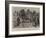 A Body of Police Returning to Berlin with their Prisoners after a Night Raid in the Suburbs-null-Framed Giclee Print