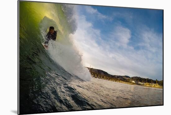 A Bodysurfer Throws Caution To The Wind On A Wave In Avila Beach, California-Daniel Kuras-Mounted Photographic Print