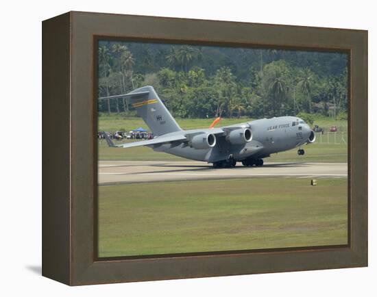 A Boeing C-17 Globemaster III of the U.S. Air Force Taking Off-Stocktrek Images-Framed Premier Image Canvas