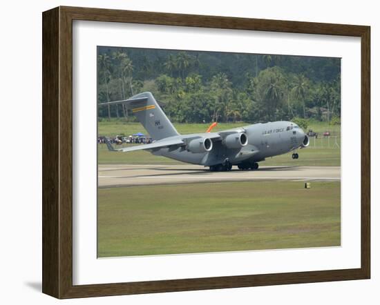 A Boeing C-17 Globemaster III of the U.S. Air Force Taking Off-Stocktrek Images-Framed Photographic Print