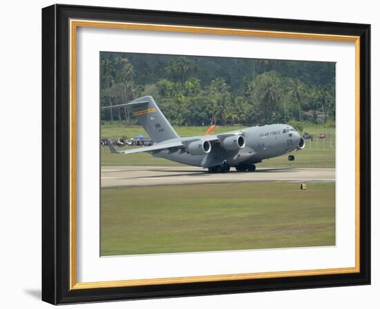 A Boeing C-17 Globemaster III of the U.S. Air Force Taking Off-Stocktrek Images-Framed Photographic Print