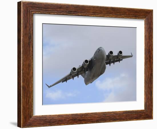 A Boeing C-17 Globemaster III Taking Off from Nellis Air Force Base-Stocktrek Images-Framed Photographic Print