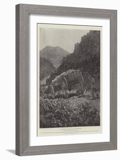 A Boer Method of Getting Wagons Down Steep Places-Henry Charles Seppings Wright-Framed Giclee Print