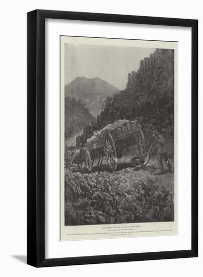 A Boer Method of Getting Wagons Down Steep Places-Henry Charles Seppings Wright-Framed Giclee Print