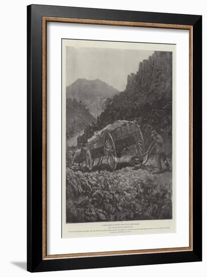 A Boer Method of Getting Wagons Down Steep Places-Henry Charles Seppings Wright-Framed Giclee Print