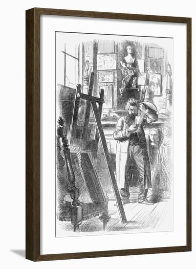 A Bohemian Artist in His Studio, 1859-null-Framed Giclee Print