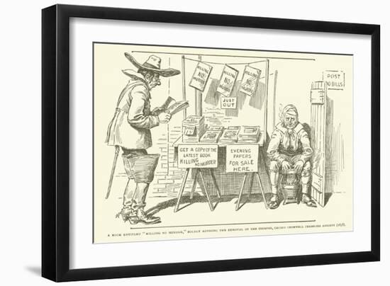 A Book Entitled Killing No Murder-null-Framed Giclee Print