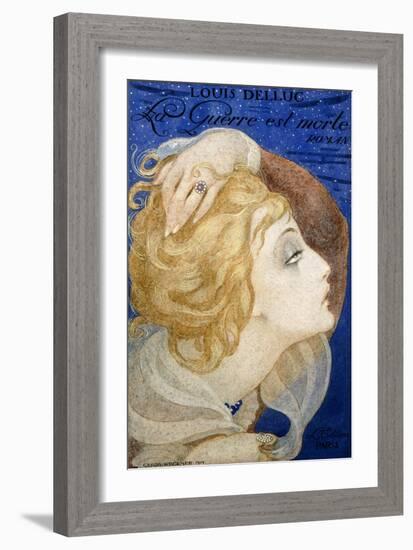 A Book-Jacket Design for 'La Guerre Est Morte', 1919-Gerda Marie Frederike Wegener-Framed Giclee Print