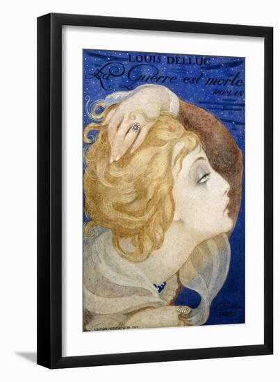 A Book-Jacket Design for 'La Guerre Est Morte', 1919-Gerda Marie Frederike Wegener-Framed Giclee Print