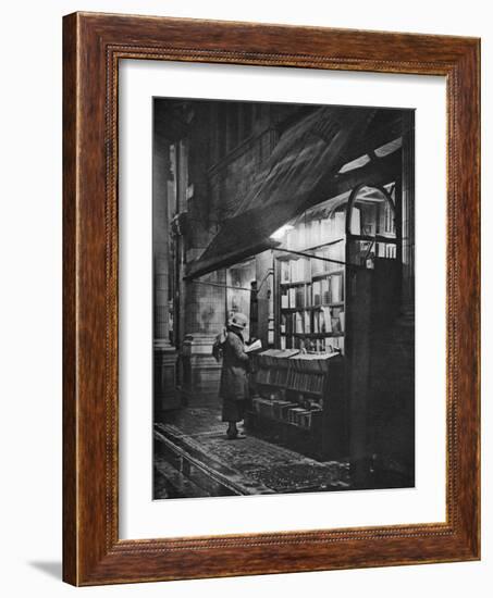 A Bookshop in Bloomsbury, London, 1926-1927-HW Fincham-Framed Giclee Print