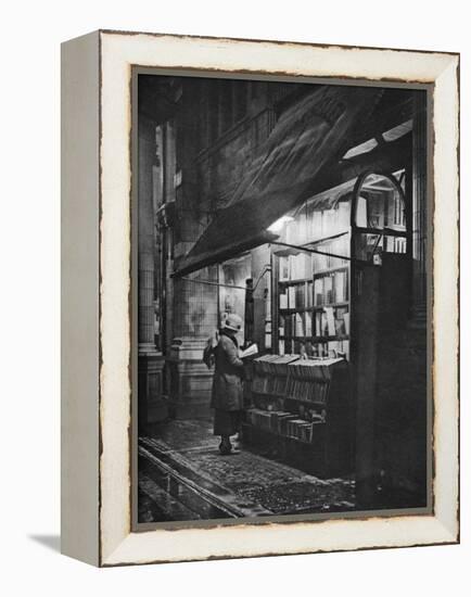 A Bookshop in Bloomsbury, London, 1926-1927-HW Fincham-Framed Premier Image Canvas