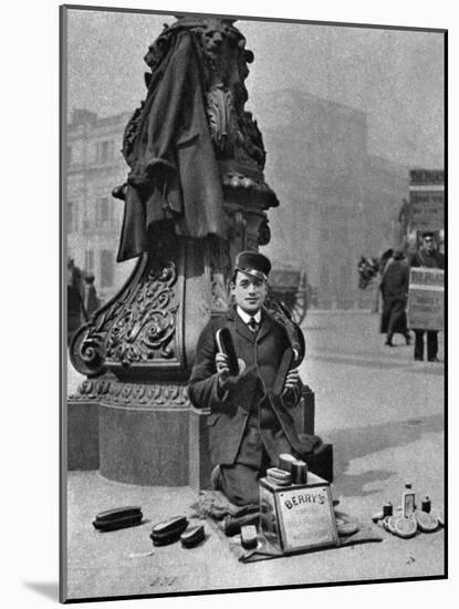 A Bootblack, London, 1926-1927-McLeish-Mounted Giclee Print