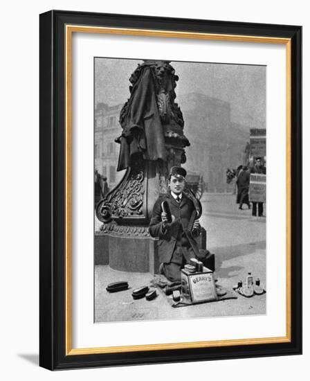 A Bootblack, London, 1926-1927-McLeish-Framed Giclee Print