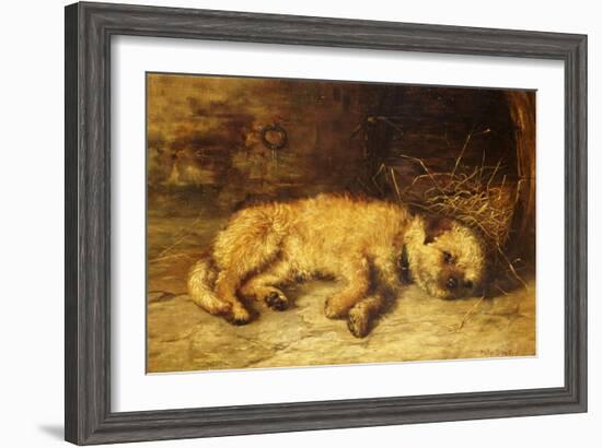 A Border Terrier Puppy-Philip Eustace Stretton-Framed Giclee Print