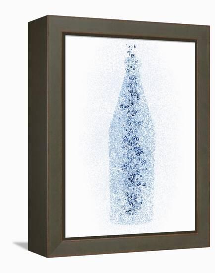 A Bottle with Water Pearls-Petr Gross-Framed Premier Image Canvas