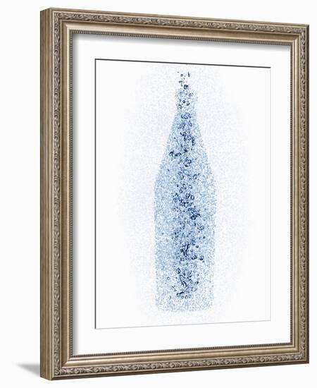 A Bottle with Water Pearls-Petr Gross-Framed Photographic Print