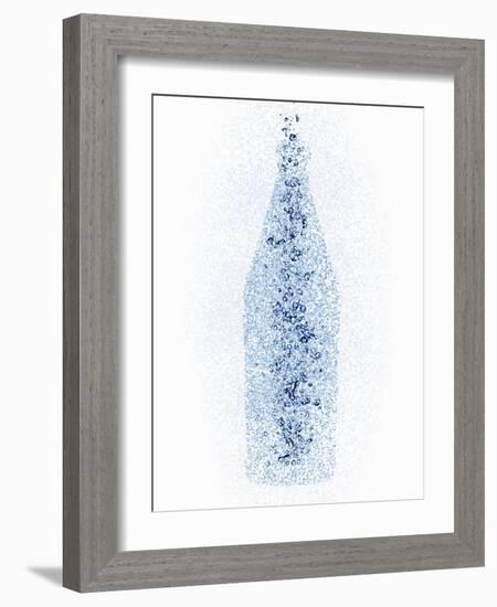 A Bottle with Water Pearls-Petr Gross-Framed Photographic Print