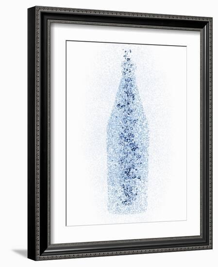 A Bottle with Water Pearls-Petr Gross-Framed Photographic Print