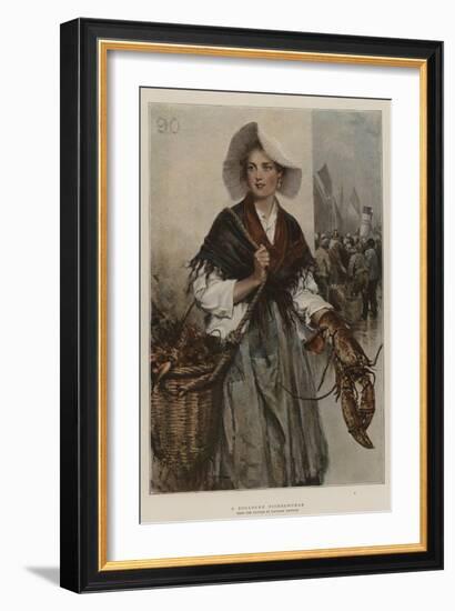 A Boulogne Fisherwoman-Davidson Knowles-Framed Giclee Print