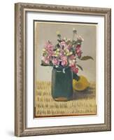 A Bouquet of Flowers and a Lemon, 1924-F?lix Vallotton-Framed Premium Giclee Print