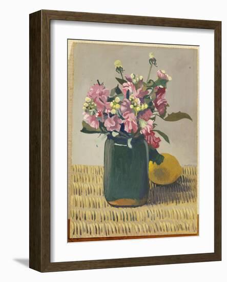 A Bouquet of Flowers and a Lemon, 1924-F?lix Vallotton-Framed Premium Giclee Print