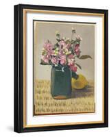 A Bouquet of Flowers and a Lemon, 1924-F?lix Vallotton-Framed Giclee Print