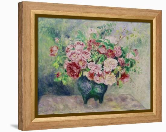 A Bouquet of Flowers-Pierre-Auguste Renoir-Framed Premier Image Canvas