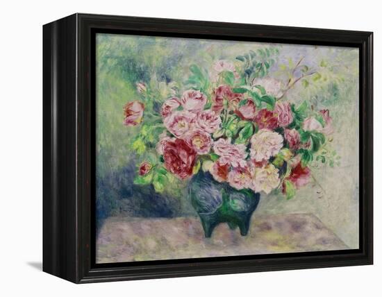 A Bouquet of Flowers-Pierre-Auguste Renoir-Framed Premier Image Canvas