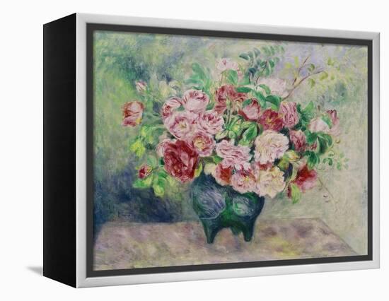 A Bouquet of Flowers-Pierre-Auguste Renoir-Framed Premier Image Canvas