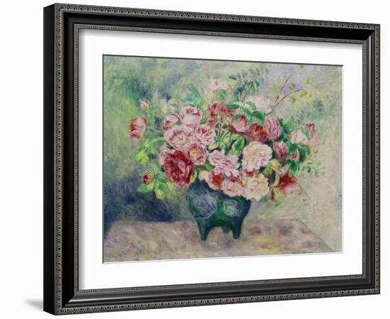 A Bouquet of Flowers-Pierre-Auguste Renoir-Framed Giclee Print