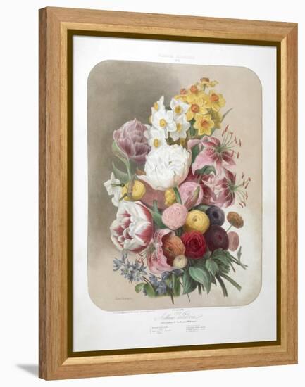 A Bouquet Of Flowers-Elisa Champin-Framed Premier Image Canvas