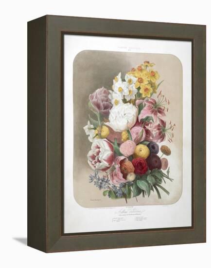 A Bouquet Of Flowers-Elisa Champin-Framed Premier Image Canvas